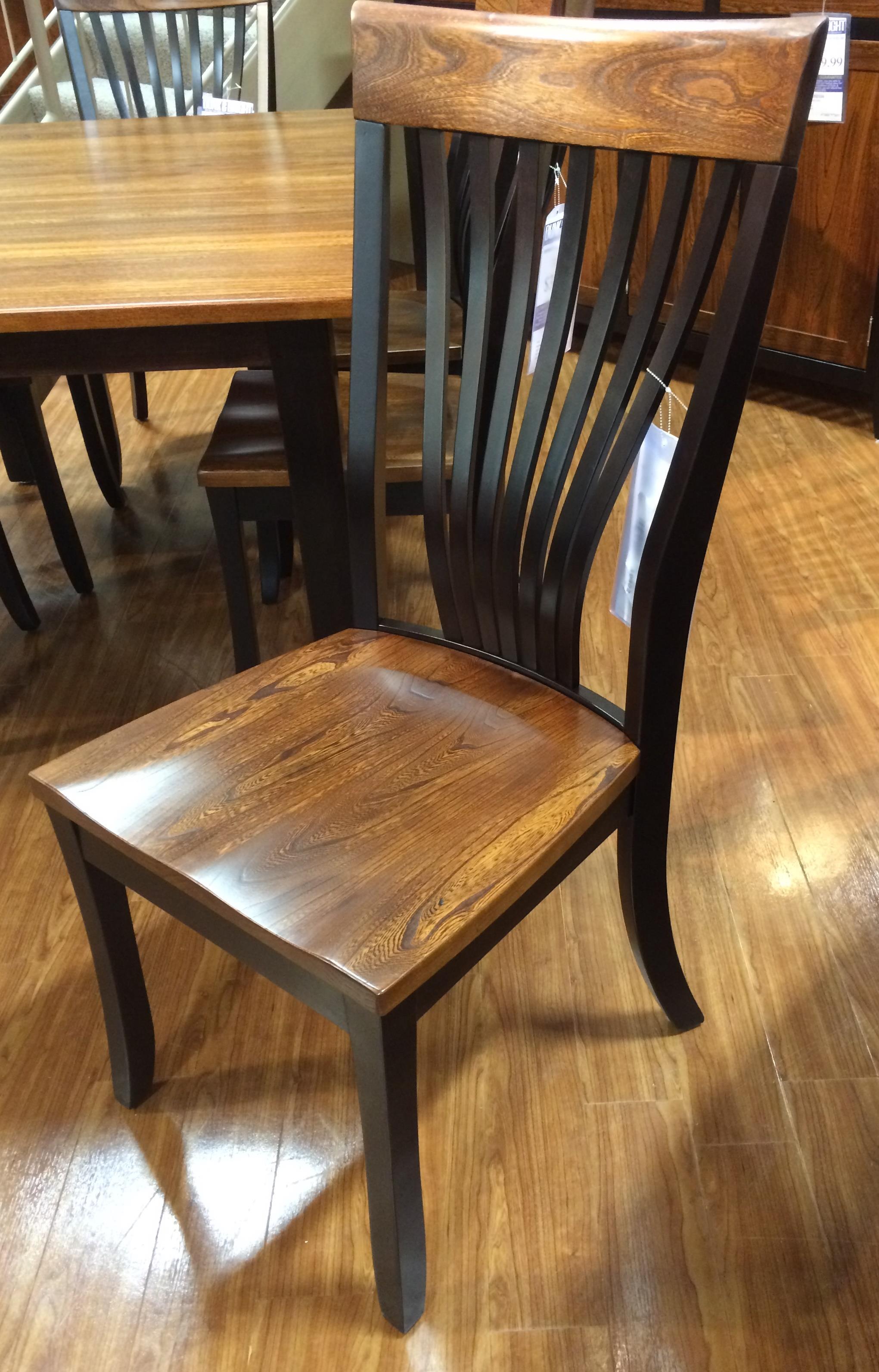 Palettes by Winesburg BLK/ELM BNK5804 Two Toned Side Chair Dunk